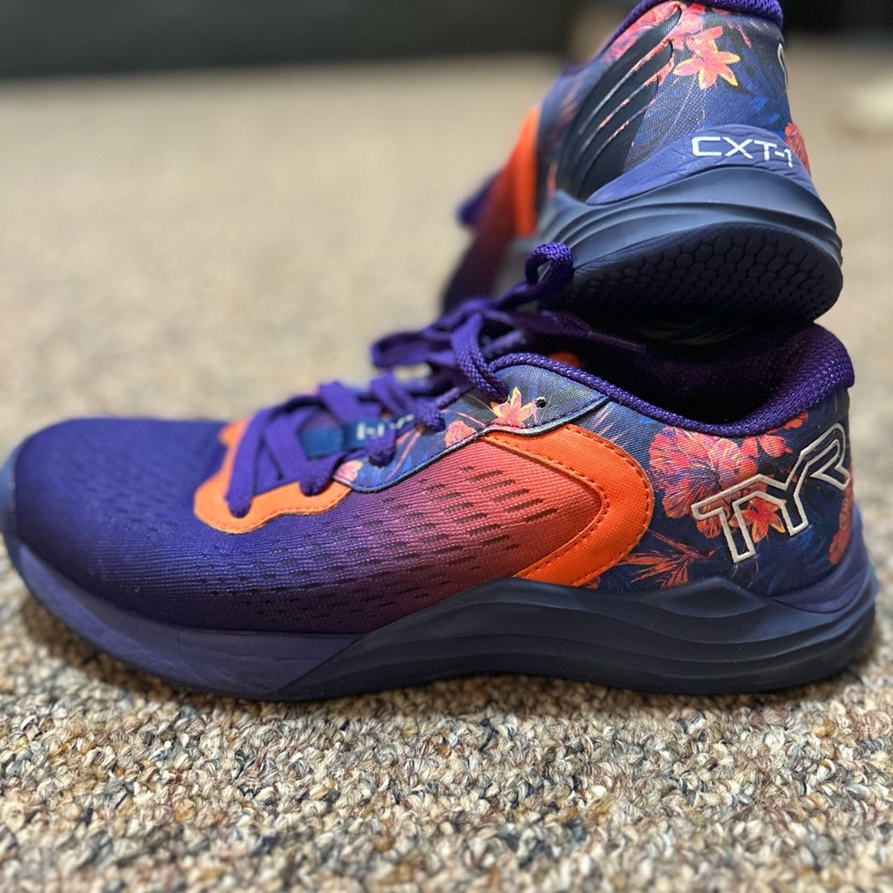 TYR Purple and Orange Water Shoes for Active Adventures